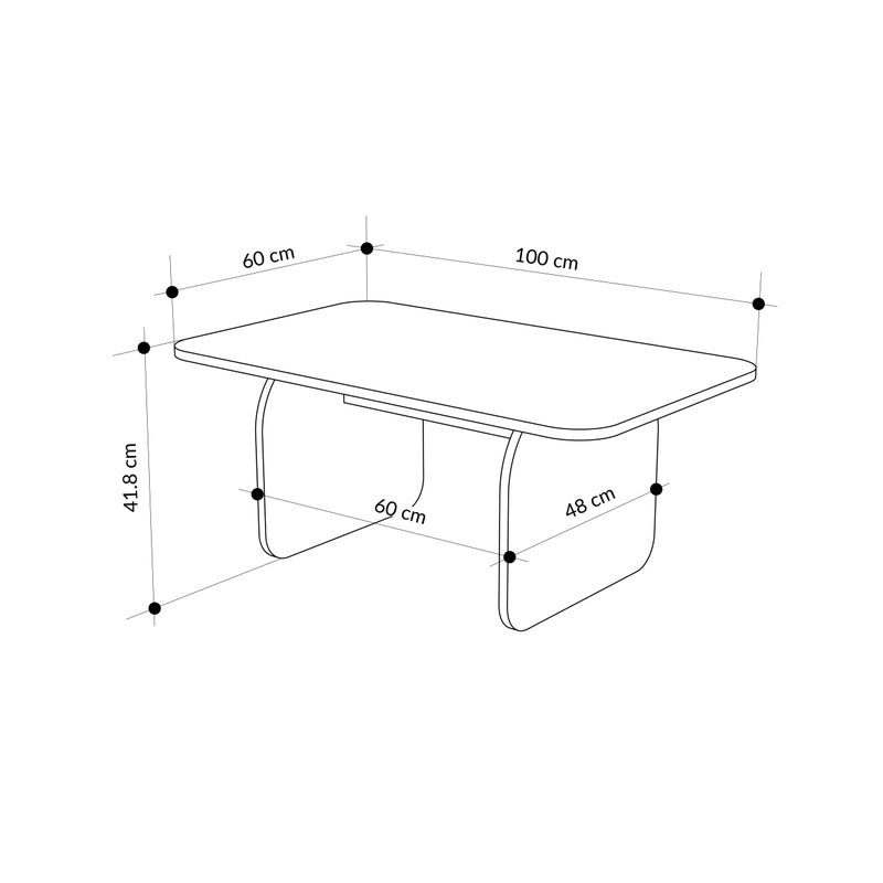 Mourah Home Pietra Coffee Table 100Cm - Sepet-Sandstone-Sandstone - Image 4